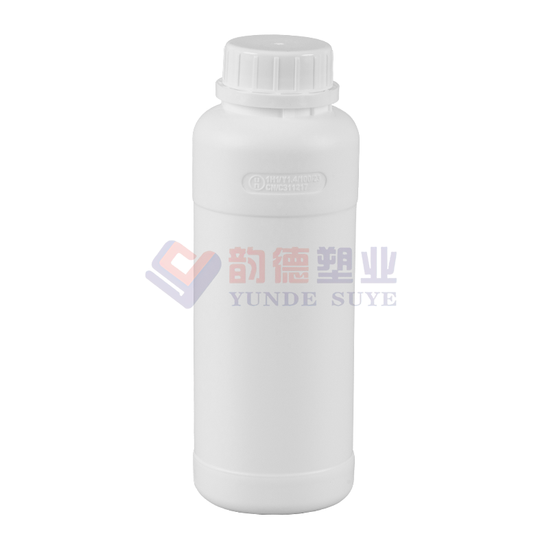 Verdikte plastic farmaceutische fluoride ronde fles 500ml-01