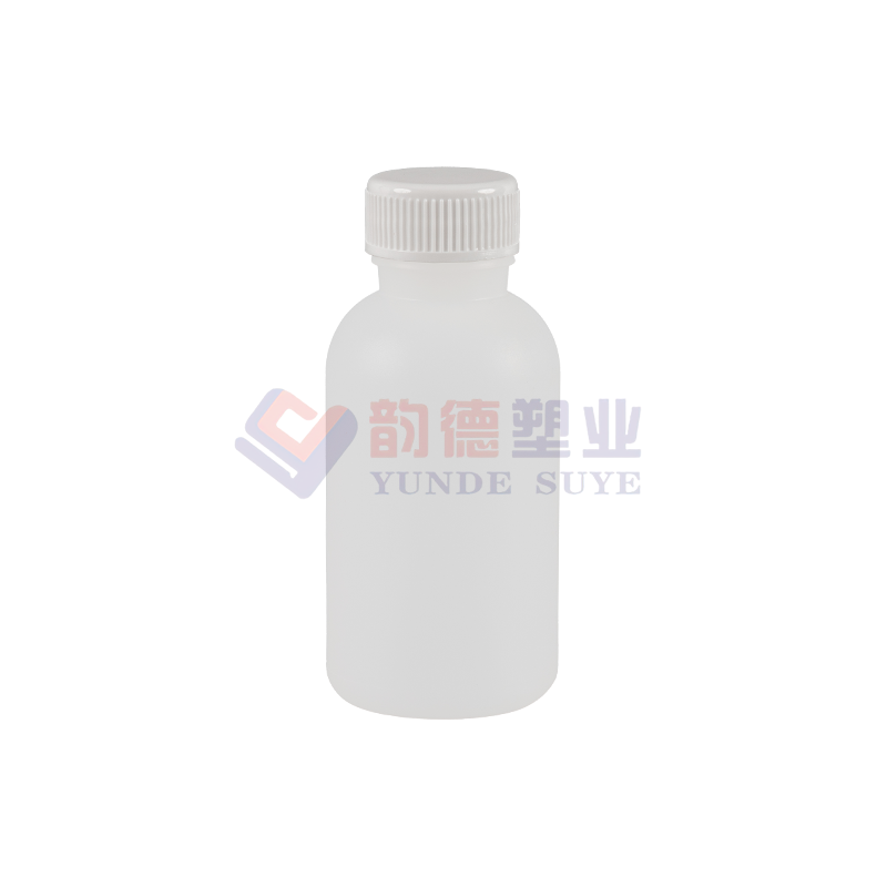 Chemisch verdikte HDPE-ronde fles met PP-dop 100 ml-01 (A)