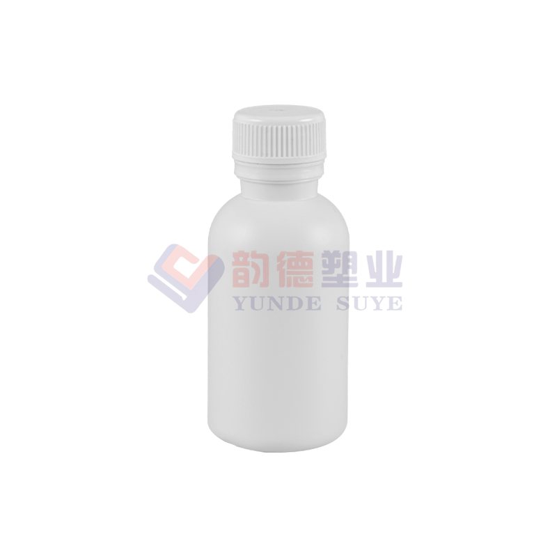 Doorschijnende plastic fluoride ronde fles 100 ml-01 (B)